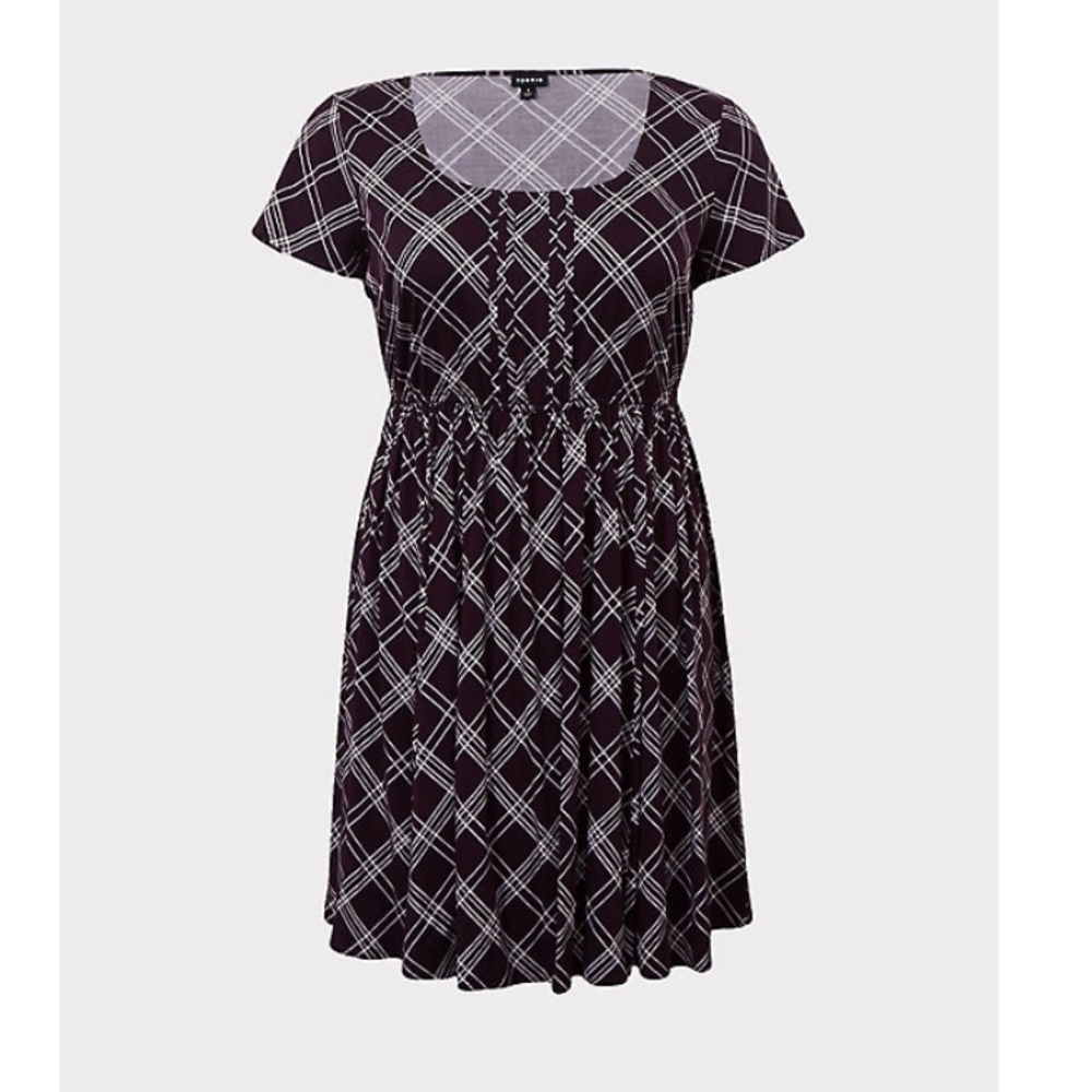 Torrid Purple Plaid Dress - Picture 3 of 10